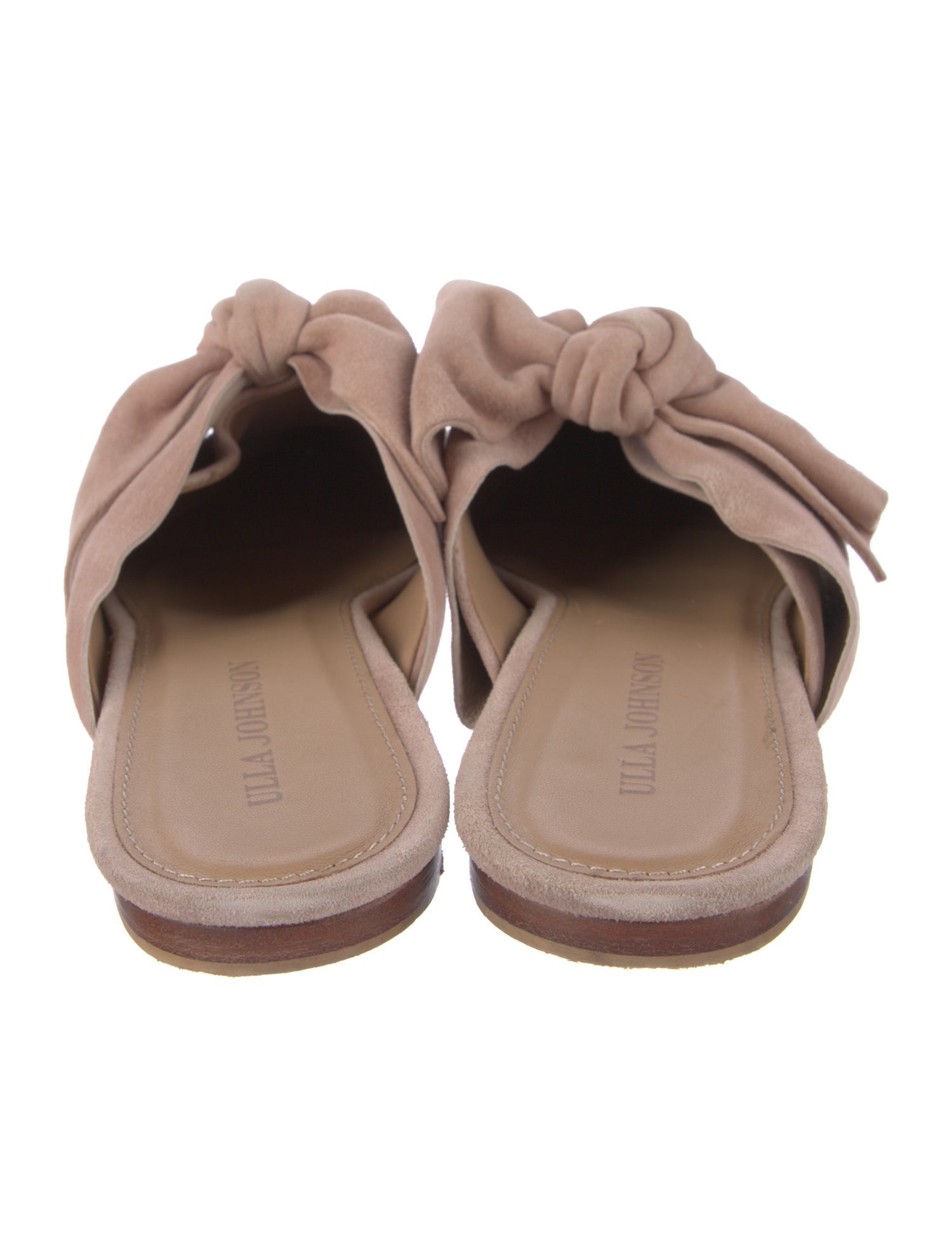 Ulla Johnson Suede Bow Accents Mules